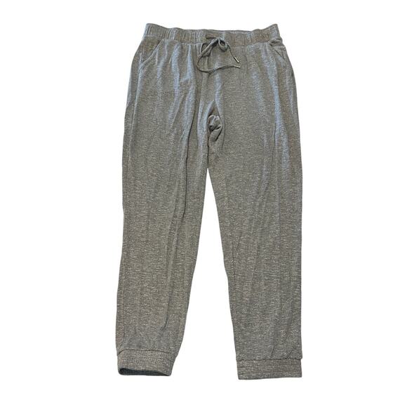 Express Jogger Pants Shine Women's Size L Gray Drawstring Performance Activewear - Picture 2 of 6